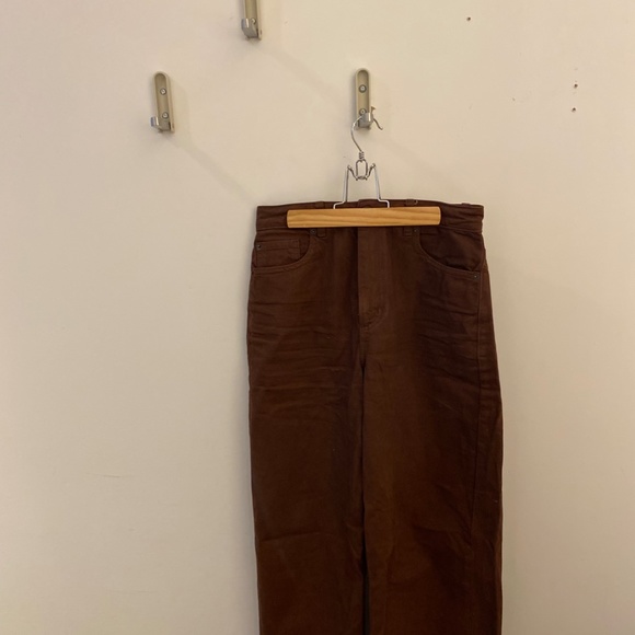 Straight leg brown pants - Picture 4 of 5